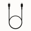 Kabel USB-C / USB-C Greencell PowerFlex 200cm PD 100W černý silikonový