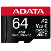 adata karta microsd high endurance 64gb uhs1 u3 v30 a2 10080mbs adapter 70af1ea1c9ff7