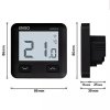 ENGO Controls E10-MBUSB - regulátor teploty, MODBUS, 230V, černý, internetový, pro zapuštěnou montáž, Wi-Fi