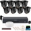 SADA 8 černých IP kamer Dahua 8mpx IPC-HDW2849TM-S-IL-BLACK + HDD 1TB