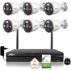 Dahua IP dohledová sada 6 kamer WI-FI 5MPx 2K F5D-PV-0280B aktivní IR LED detektor do 30 m