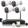 Dahua IP dohledová sada 4 kamer WI-FI 5MPx 2K F5D-PV-0280B aktivní IR LED detektor do 30 m