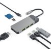 Rozbočovač USB 7v1 Green Cell Connect 3x USB-A 3.1 HDMI 4K 60Hz 1x USB-C PD 85W