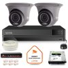 Sada 2 5MPx 60m 1TB dome kamer pro IP dohled Kenik
