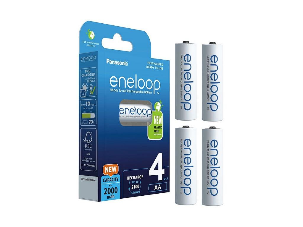 akumulatorki aa r6 panasonic eneloop 2000mah bk3mcde4be 4 sztuki blister 02920a68972c3
