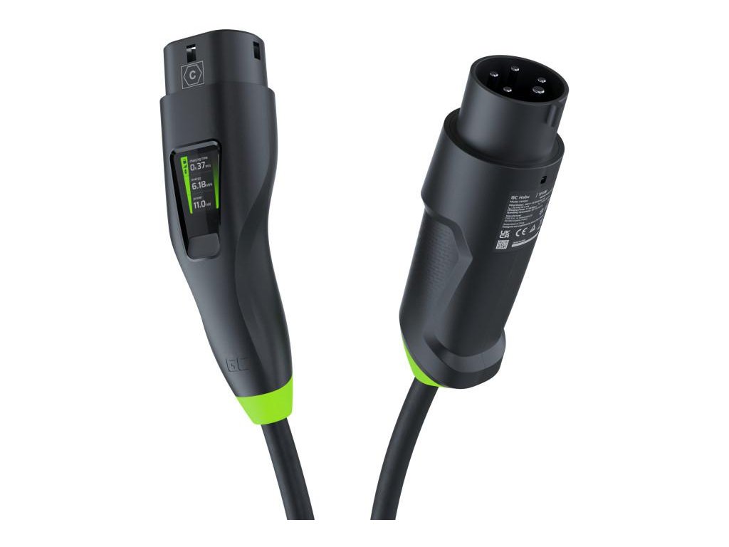 adowarka do samochodw elektrycznych 2w1 green cell habu evgc01 11kw type 2 7m wallbox mobilna e088809a1700e