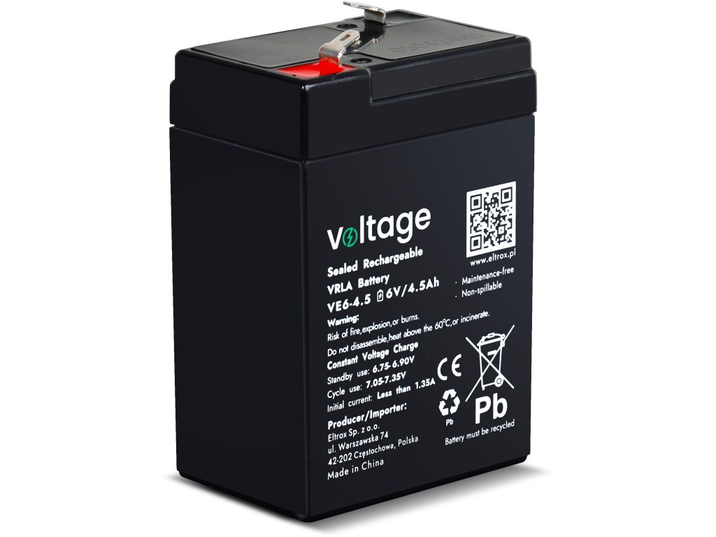 akumulator agm voltage 6v 45ah ve645 bf523643cb9c6