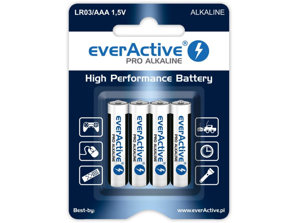 bateria lr03 aaa everactive pro alcaline blister 4 szt 589e2a9b7d0b8