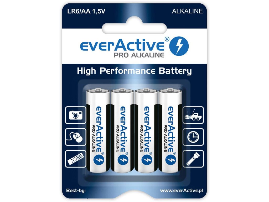 bateria lr6 aa everactive pro alcaline blister 4 szt 972ea3893334c