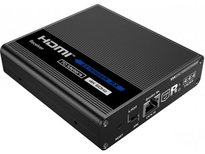 Prevodník HDMI na prijímač LAN "CASCADE" 4K Spacetronik IP SPH-676C RX