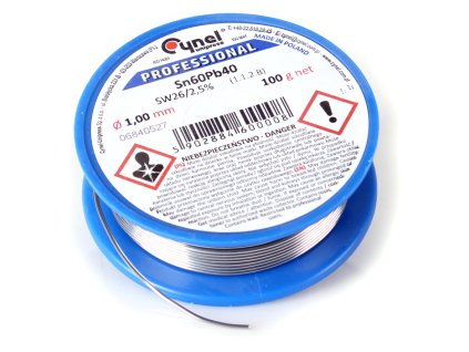 cyna lutownicza cynel szpulka 100g 1mm sn60pb40 sw26 49190d5f052f2