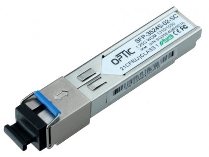 SFP WDM MODUL 1,25Gbps, SC SM, 10dB (3km) TX1310/RX1550