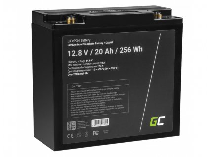 Btéria LiFePO4  Green Cell 12V 20Ah CAV07