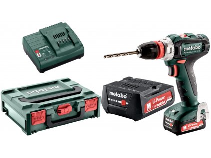 Metabo PowerMaxx BS 12 Q 2x2Ah kufor s nabíjačkou akumulátorový vŕtací skrutkovač