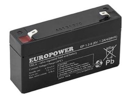 Batéria EUROPOWER EP series 6V 1,2Ah