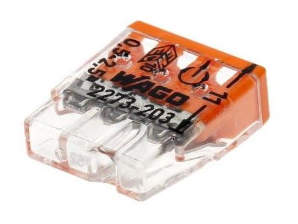szybkozczka zacisk zczka drut 3x 0525mm2 wago 100szt b683da9cd64d3