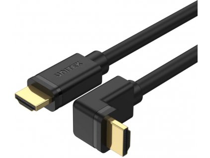 Unitek HDMI 2.0 90° 4K kábel s uhlom 2 m