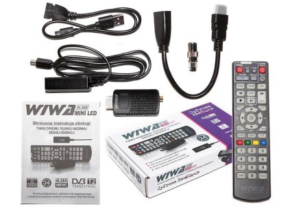 Tuner DVB-T/T2 WIWA H.265 MINI LED