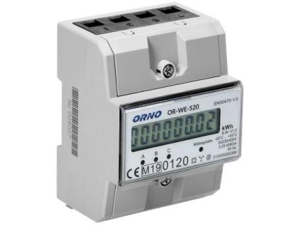 orwe520 orno 3fazowy licznik energii elektrycznej z certyfikatem mid 80a 0dc74cf846cd6