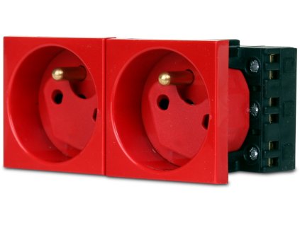 gniazdo 2m elektryczne podwojne blokada 1