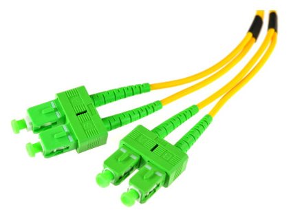 OPTICKÝ PATCHCORD SM 10M DUPLEX 9/125, SC/APC-SC/APC