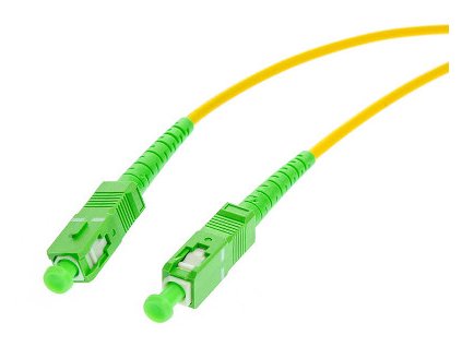 OPTICKÝ PATCHCORD SM 1M SIMPLEX 9/125, SC/APC-SC/APC 3MM