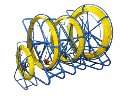 wlokno szklane do przeciagania kabli 9mm 100m pilot stalka pe stojak 1