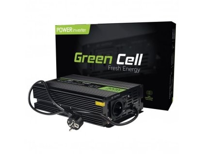 GreenCell 12V -> 230V 300W/600W SINUSOIDA CONVERTER INV07