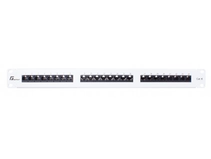 PATCH PANEL UTP CAT.6 24 PORTOV SIVÝ PGF-6UTP24-B5-G GETFORT
