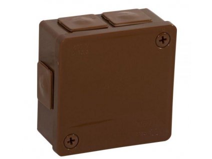 Povrchový box prázdny 6 prívodov VIPLAST VP-22 BRONZE IP55 86x86x40mm 022-02