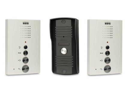 EURA ADP-11A3 Hands-free vstupný telefón s dvoma slúchadlami