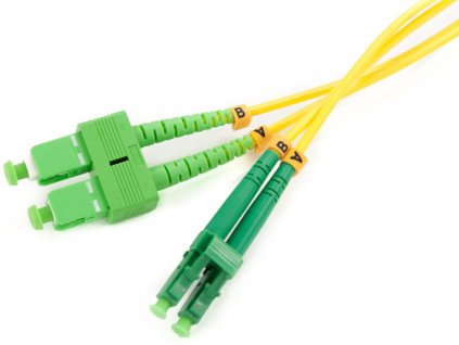SM OPTICKÝ PATCHCORD 0,5M DUPLEX 9/125, SC/APC-LC/APC