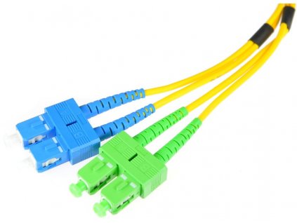 OPTICKÝ PATCHCORD SM 3M DUPLEX 9/125, SC/APC-SC/UPC 3MM