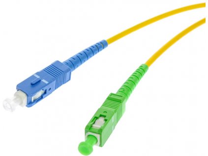 OPTICKÝ PATCHCORD SM 2M SIMPLEX 9/125, SC/APC-SC/UPC 3MM