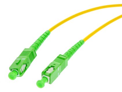 OPTICKÝ PATCHCORD SM 0,5M SIMPLEX 9/125, SC/APC-SC/APC G.657A1