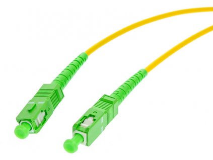 OPTICKÝ PATCHCORD SM 2M SIMPLEX 9/125, SC/APC-SC/APC 3MM