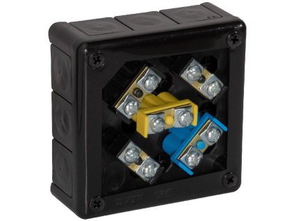 puszka natynkowa z zaciskami 12 wlotw viplast vp51 czarna ip55 118x118x46mm 05155 4a8e17c12d14e