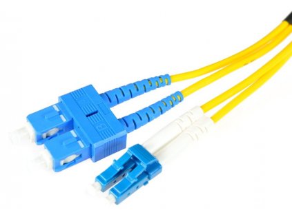 OPTICKÝ PATCHCORD SM 2M DUPLEX 9/125, SC/UPC-LC/UPC 3MM