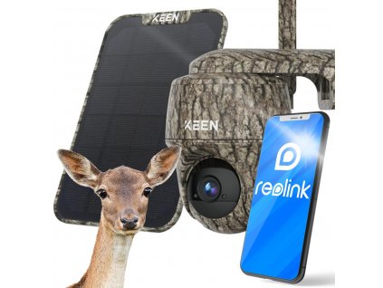 Reolink KEEN Ranger PT IP kamera + solárny panel 4MP 3G/4G IR 10m