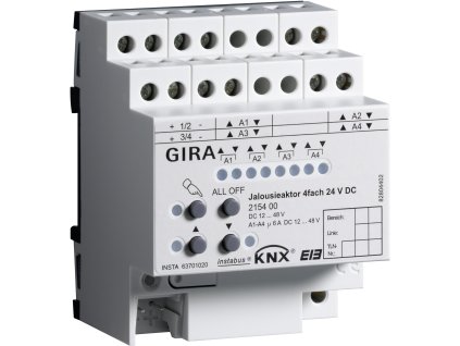 gira knx aktor aluzjowy 4x dc 24 v z uruchamianiem rcznym 2154 00 4703a09d73b3a