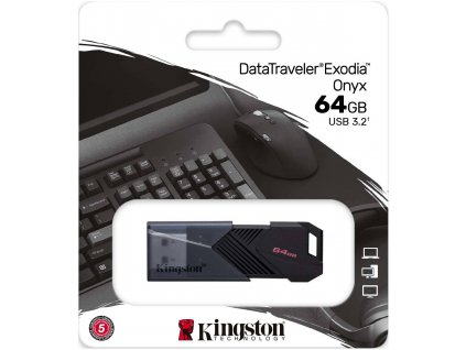 Flash disk Kingston Data Traveler Exodia Onyx 64GB USB3.2 Gen1