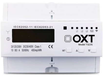 Ovládač OXT counter 2cestný 3-fázový DIN WiFi TUYA