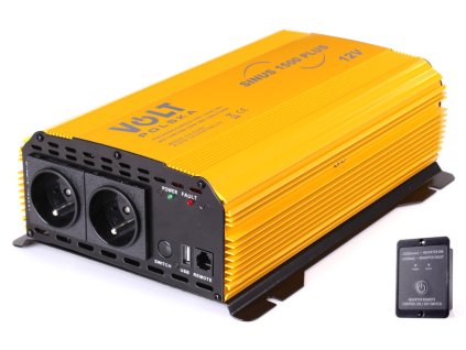 PRZETWORNICA SINUS PLUS 1500 12V 230V 1500W 13391 przod