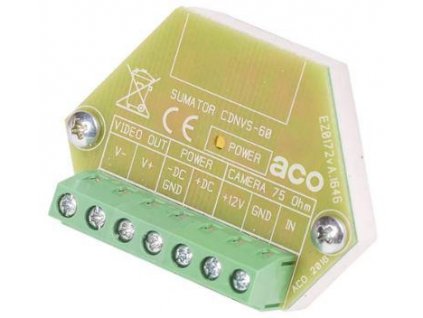 ACO CDNVS-60 kombinátor videosystému bez krytu pre rozvodnú skrinku fi60