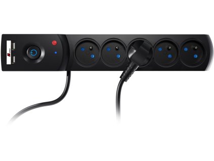 listwa zasilajca antyprzepiciowa getfort 5p 15m czarna 6adea5dd158ed