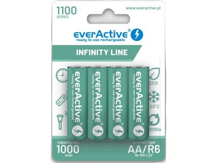 akumulatorki aa r06 nimh everactive 1100mah infinity line 3000 cykli blister 4 szt df8d44c8ec64b