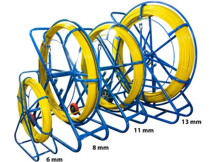 wlokno szklane do przeciagania kabli 4 5mm 100m pilot stalka pe stojak 1