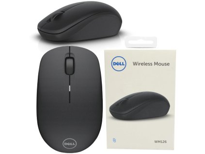 Bezdrôtová optická myš Dell WM126 (čierna)