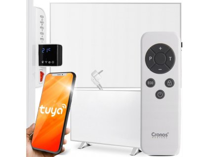 IR vykurovací panel CRONOS Synthelith PRO CRP-600TWP Sivý