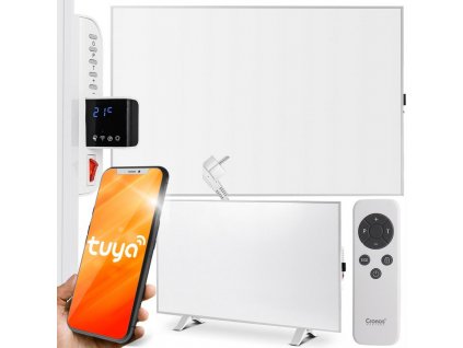 IR vykurovací panel CRONOS Synthelith PRO CRP-500TWP Sivý